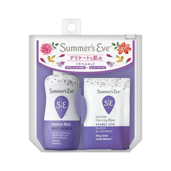 他サイト： サマーズイブ トラベルセット （フェミニンウォッシュ デイリーバランス 1個 ＋ワイプ 3枚）の商品画像