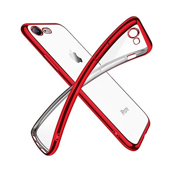 他サイト： 対応 iPhone SE3/SE/8/7 用ケース クリア 透明 tpu シリコン メッキ加工 スリム 薄型 4.7インチ スマホケース 耐衝撃の商品画像