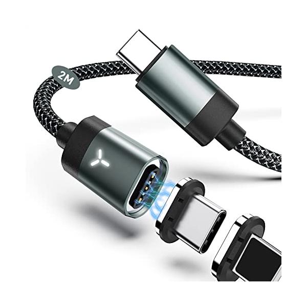 最新作の最新作のマグネット 充電ケーブル SUNTAIHO 3in1 Micro-USBケーブルQC3.0急速充電とデータ伝送 磁石 磁気 Wii U 