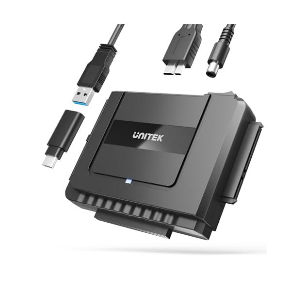 USB-A+CA+C IDE+SATA/（USB-A+USB-C) SATA IDE 変換ケーブル/Y-3322D・Size:（USB-A+USB-C) SATA IDE 変換ケーブル・パッケージ個数:1・プラグアンドプレイ・ホットプラグに...