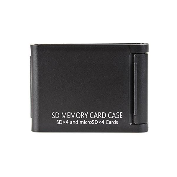 Kenko SDカードケースAS SD4 BK SD/microSD各4枚収納 ブラック 704370