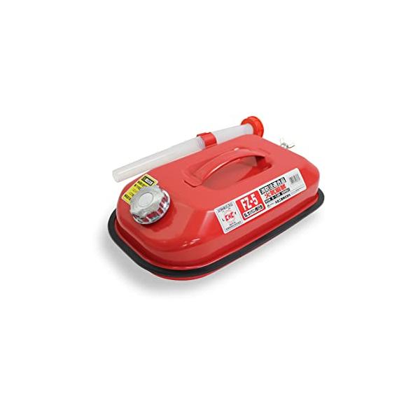 メルテック(meltec) ガソリン携行缶 5L 消防法適合品 KHK [亜鉛メッキ鋼鈑] 鋼鈑厚み:0.8mm 積重ねタイプ Meltec FZ