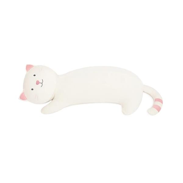 HAVARGO もちもち癒し抱き枕 可愛い猫ぬいぐるみ 全長約85cm ふわふわ クッション 丸洗いok 子供の一人寝練習に.妊婦の横向き寝