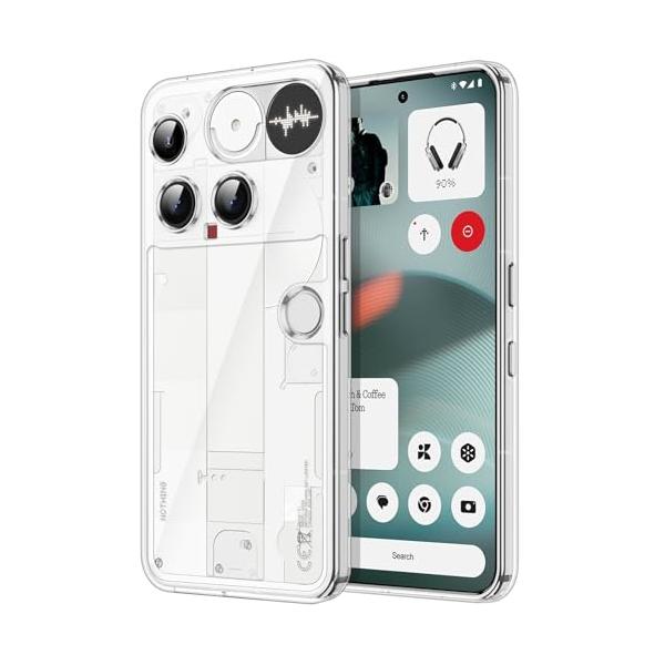 JETech Nothing Phone 3用 ケース 黄ばみ防止 (クリア)