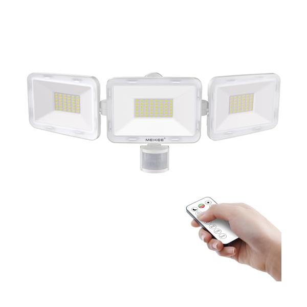 MEIKEE 70W LEDセンサーライト 人感センサー屋外 センサー投光器 防犯照明 庭 駐車場 玄関灯