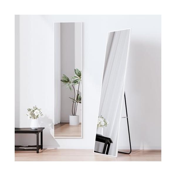 全身鏡 姿見 鏡 壁掛け スタンドミラー かがみ 折りたたみ 自立 軽量 薄型 アルミ合金 30×120cm 直角型 完成品 大型 おしゃれ 飛