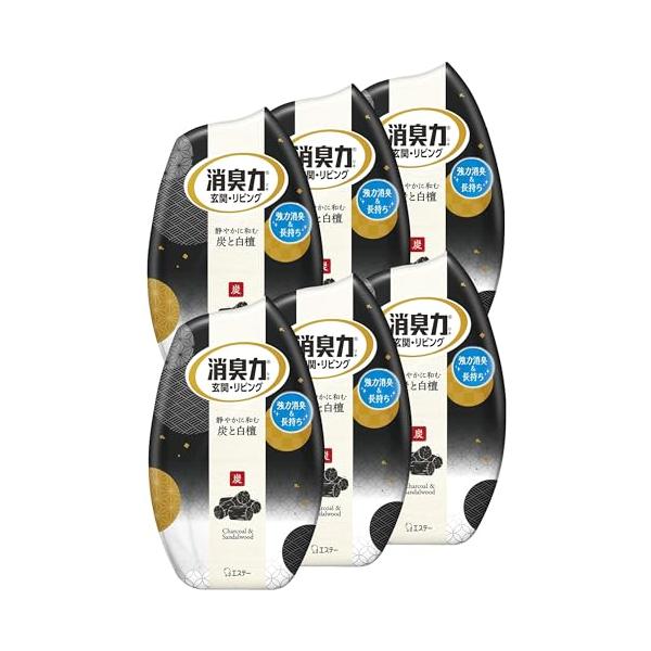 他サイト： 消臭力 [まとめ買い] 玄関 リビング 部屋用 置き型 炭と白檀 400mL×6個 お部屋の消臭力 部屋 寝室 消臭剤 消臭 芳香剤の商品画像