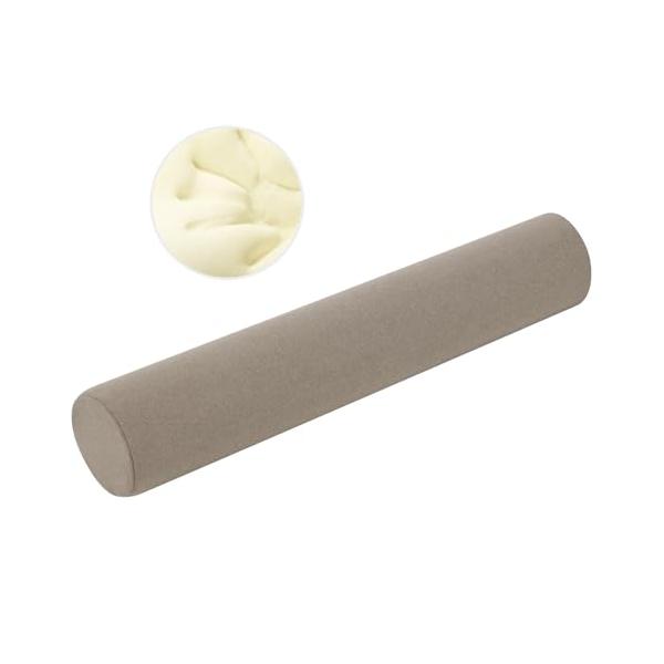 Baibu Home 抱き枕 低反発 クッション 120cm 硬め だきまくら グレー 円柱 ウレタン 本体 抱き枕 ロング