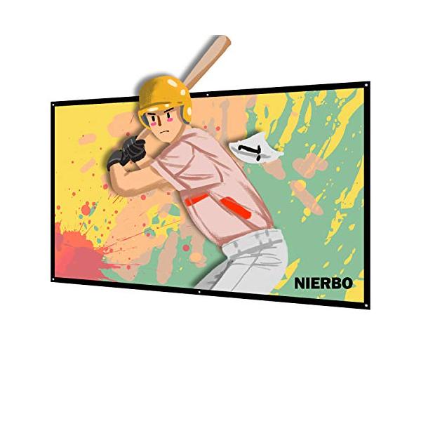 84''/84インチ/JP-JS84-1・Size:84インチ・?サイズ：対角線サイズ：84インチ、比：16：9、可視領域：180×99cm、ゲイン：1.5、重量：1.34kg。6−7畳の部屋なら、84−100インチのスクリーンを使うことを...