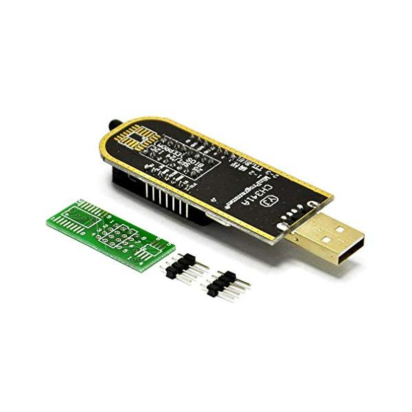 Hailege CH341A STC FLASH 24 25 EEPROM BIOSライターUSBプログラマーSPI USB to TTL