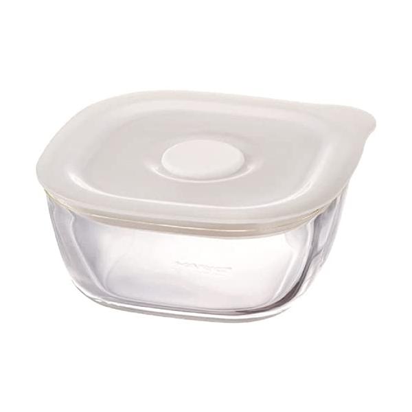他サイト： HARIO(ハリオ) 日本製 耐熱ガラス製 密閉保存容器・角 250ml BUONO kitchen KSTM-25-TWの商品画像