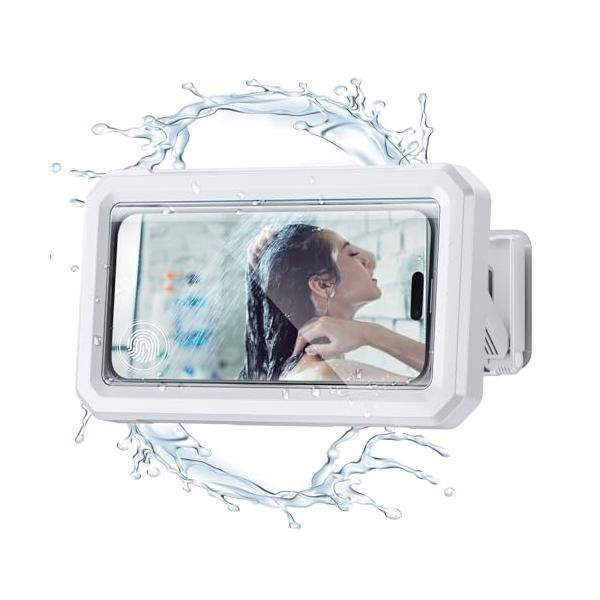 他サイト： アップグレード版&amp;貼り付けシール3枚付き&amp;伸縮式Trywon スマホ 防水ケース iPhone 壁掛け スマホスタンド タッチ快適 Face Iの商品画像