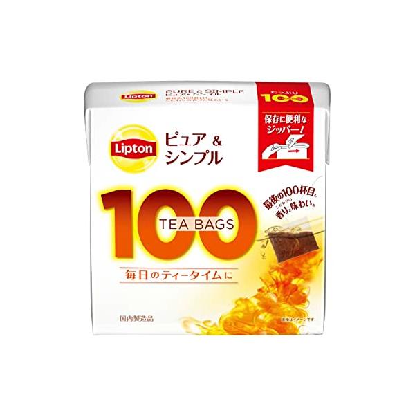 他サイト： リプトン紅茶 ピュア&amp;シンプルティーバッグ 100袋×3個の商品画像