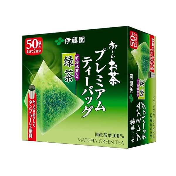 他サイト： 伊藤園 おーいお茶 プレミアムティーバッグ 宇治抹茶入り緑茶 1.8g ×50袋の商品画像