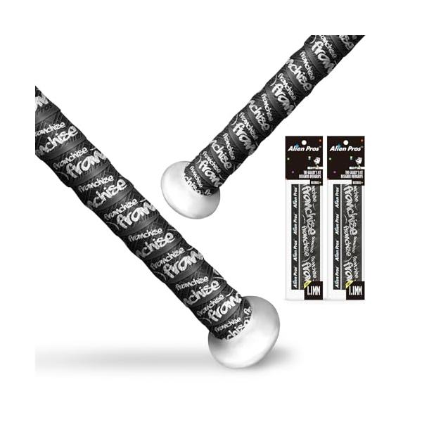 ALIEN PROS バットグリップテープ 野球用 1.1mm プレカットとプロ品質のバットテープ 壮大なホームランのためにバットを包む (2パ