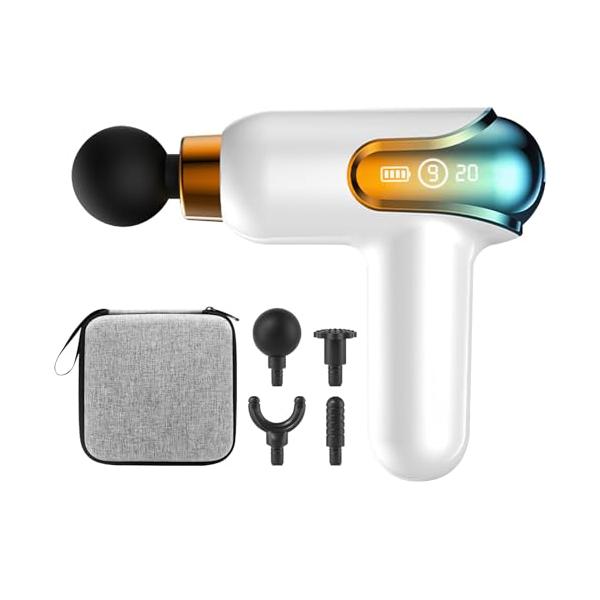 White 2026/-/-・Color:White 2026・パッケージ個数:1・9段階強力振動・4種類のアタッチメント付き 1200〜4200回/毎分の振動強度調整機能を搭載し、8mm深層筋群を貫通し、パワフル振動が普段動かさない筋肉の...