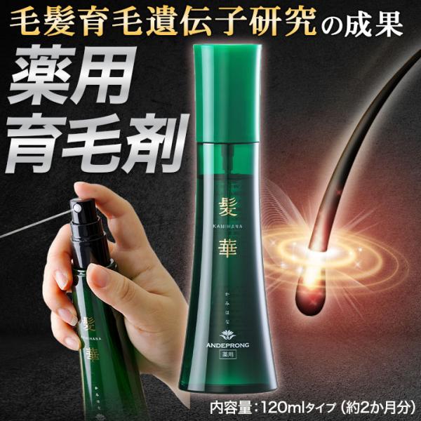 医薬部外品 薬用育毛剤 アンデプラン 髪華 120ml 1本 育毛 養毛 女性用 男性用 発毛促進 薄毛 抜け毛 トニック ローション 薄毛 抜け毛 (KH00001-AP-NN-0100)