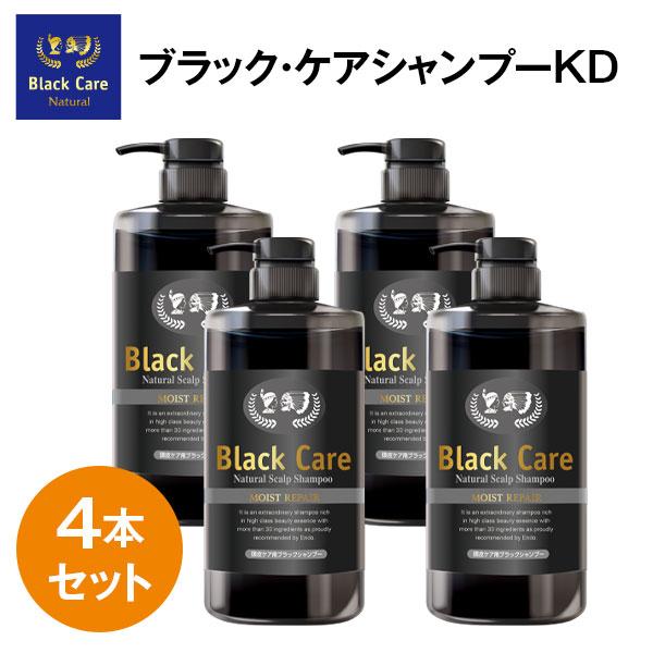 ブラックケアシャンプーKD 600ｍl 4本セット リンス不要 頭皮ケア スカルプ 美容液 シャンプー (SK00004-BC-NN-0400)