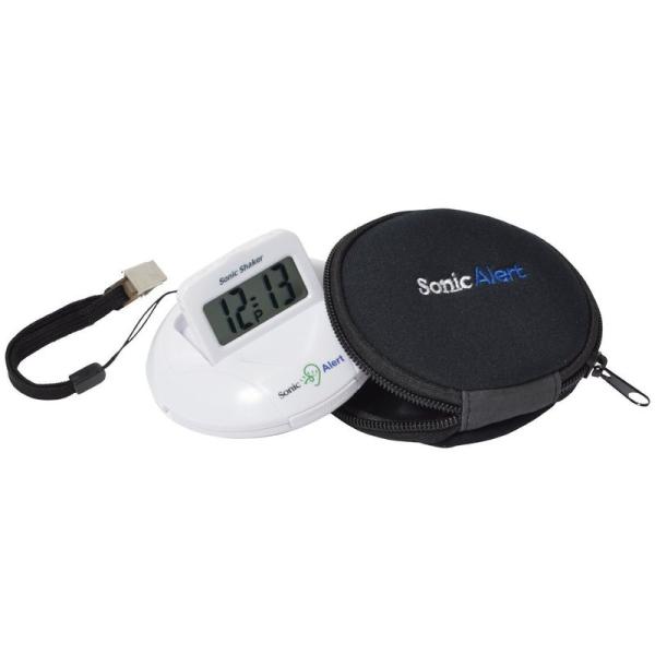 Sonic Alert 携帯型振動式目覚まし時計 ソニックシェーカー ホワイト  