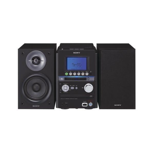 SONY MD搭載オールインワンコンポ CMT-M35WM B ブラック(中古品