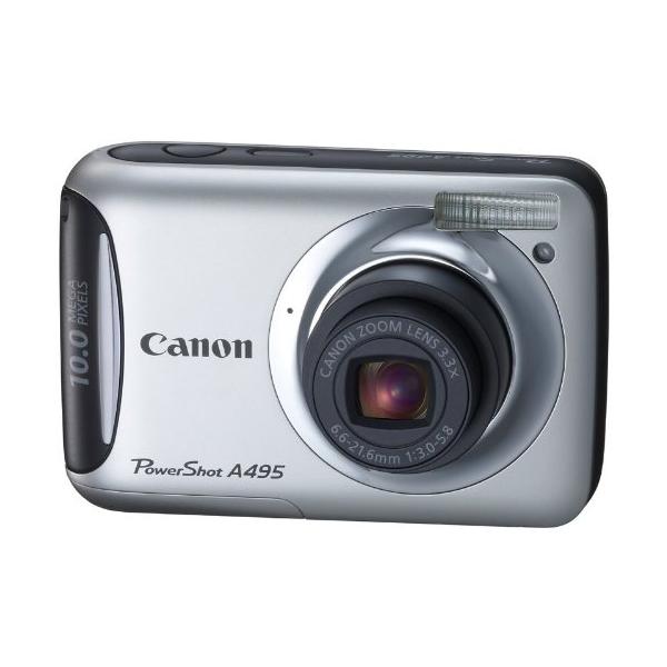 Canon デジタルカメラ PowerShot A495 シルバー PSA495(SL)(中古品)