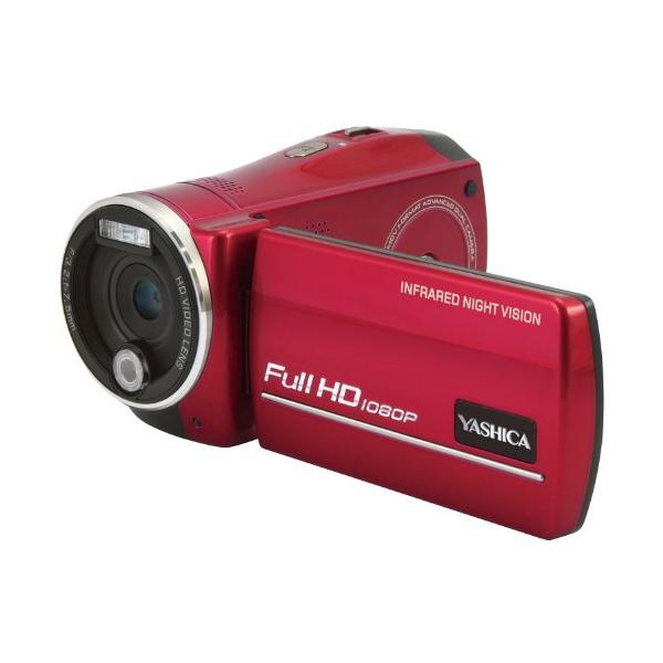 YASHICA ナイトビジョン搭載 フルハイビジョンカムコーダー ADV-518HD RD [(中古品)