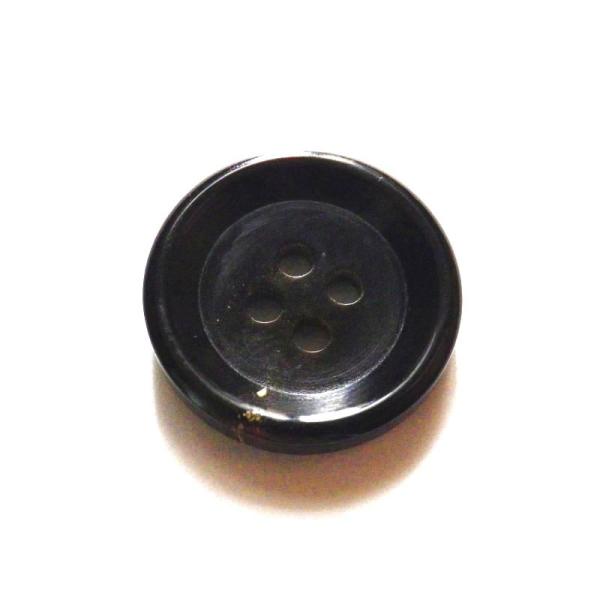 本水牛ボタン 23mm 黒 ツヤ有り No.540 コート用水牛ボタン コート前身用|natural-buttons 本水牛ボタン 15mm 黒 スーツの袖ボタンに最適 都会的な艶消しの水牛 No.530