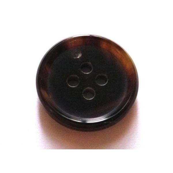 本水牛ボタン 20mm 貴重な濃い茶色 スーツ コート用ボタン 水牛の定番型 ツヤ有り No.580-DMB :110-0000580-020-DMB:天然釦本舗 natural-buttons 通販 本水牛ボタン 23mm 貴重な濃い茶色 スーツ コート用水牛ボタン ツヤ有り No.620-DMB