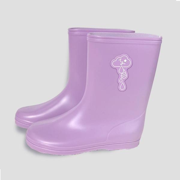 レインシューズ KIDS パープル 15cm 長靴 キッズ 子供 レイングッズ 雨具 入園 入学準備 女の子 男の子 かわいい おしゃれ 日本製 ユアーズアーミーワールド