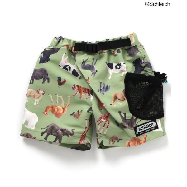 シュライヒ動物フィギアの写真が全面にプリントされた総柄クライミングパンツが登場！水陸両用なので普段使いはもちろん、夏の水遊びでも大活躍してくれます◎デザインポイントのメッシュポケットもスタイリングのアクセントに★【シュライヒ】シュライヒはド...