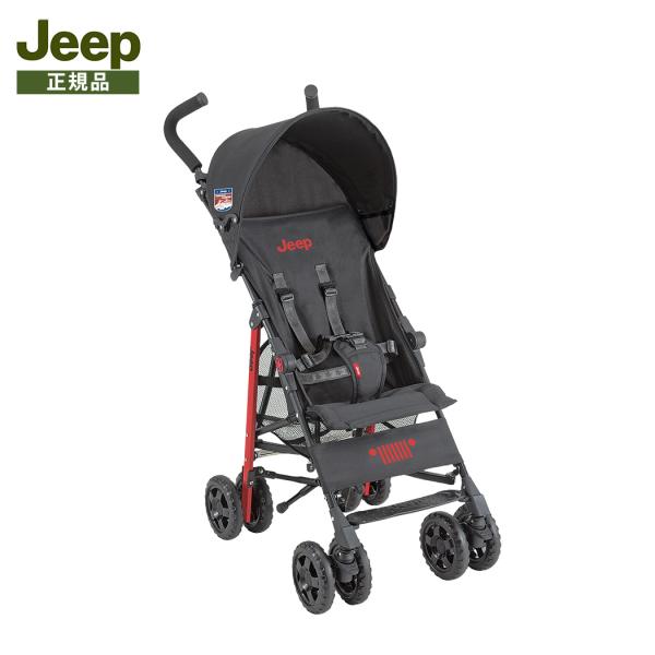 足回りがタフなJeep車のように安定した走行を目指し、クラス最大級のタイヤを装備したジープベビーカー。安定感と走行の快適さを実現したジープならではの大きなタイヤ！前輪は上下左右に対応して路面をとらえる3Dサスペンション付。路面の振動を吸収し...