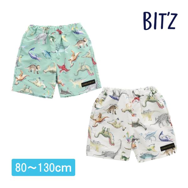 BIT'Z(ビッツ)の水着・ビーチアイテム「恐竜図鑑総柄トランクス水着_UVカット」は、POPでカラフルなデザインが人気！夏のスイムアイテムもBIT'Zのキャラクターの世界観を楽しもう！■素材グログランポリエステル100%■サイズ80cm ...