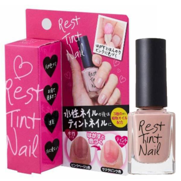 悪色爪・ダメージ爪を休息しながらカバー。水性ネイルを剥がせばほんのり桜色に！ネイルを剥がすとほんのり色づきます。美容成分配合。爪に優しい水性ネイルを楽しんだ後、お湯で簡単にオフ。オフした後はティントネイルとして自爪が桜色に色づきます。ネイル...