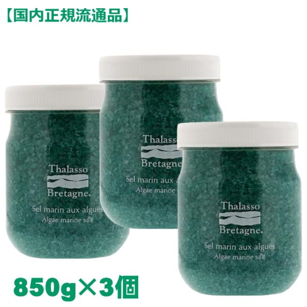 タラソドブルターニュ アルグマリンソルトN 850g×3個 入浴剤1P バスソルト 海塩 海藻 タラソ 保湿 温浴
