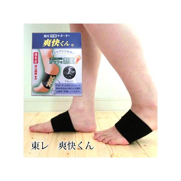 東レ　爽快くん　イボイボの特殊成型品が歩くたび、足裏をやさしく刺激し血行を緩和するサポーター 日本製 natural sunny