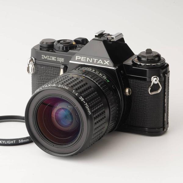 美品　PENTAX ME SUPER PENTAX-A F4 35-70mm ペンタックス Pentax ME Super / smc PENTAX-A 35-70mm F4 Black