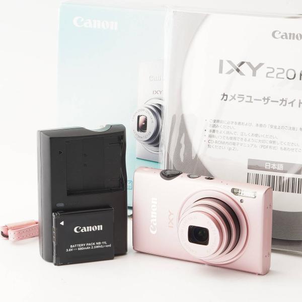 超美品 キヤノン IXY 200F コンパクトデジタルカメラ ピンク Canon キヤノン（Canon） Canon IXY 200F ピンク 5X IS ズーム : ナチュラル