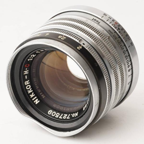 ニコン Nikon Nippon Kogaku NIKKOR H C 5cm 50mm F2 黒帯 ライカ L39 マウント