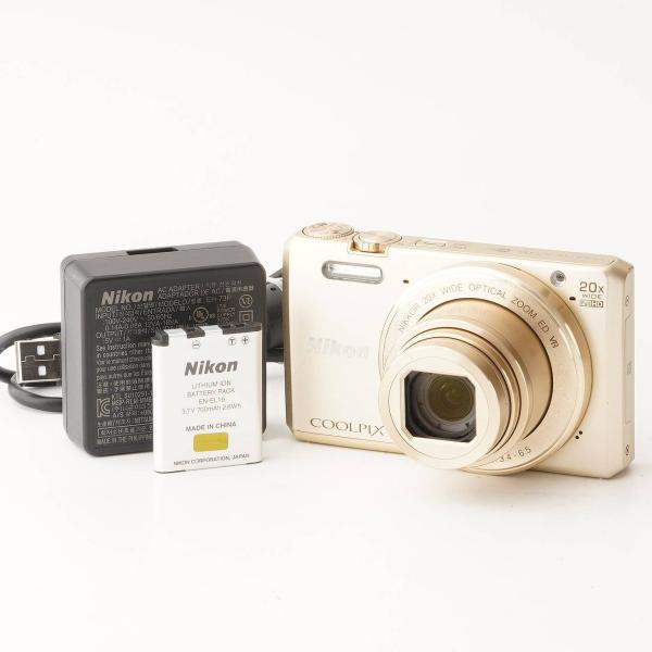 動作確認済　Nikon COOLPIX S7000 光学20倍ズーム ゴールド ニコン（Nikon） Nikon COOLPIX S7000 ゴールド 20x 広角 光学ズーム