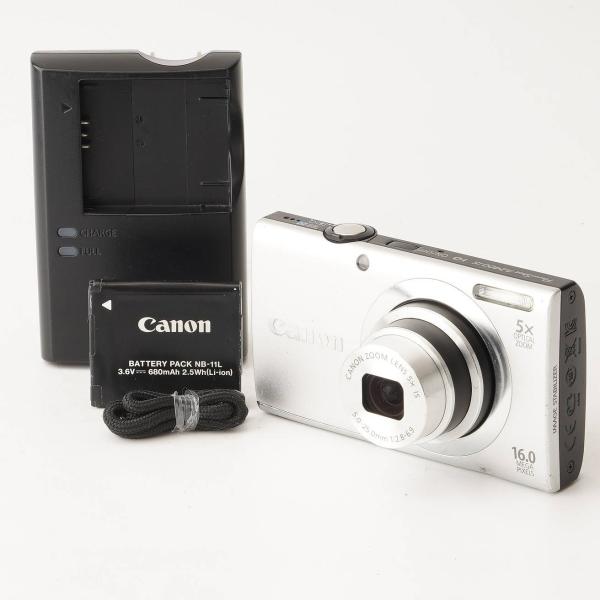 キヤノン Canon PowerShot A2400 IS シルバー 20x 光学ズーム