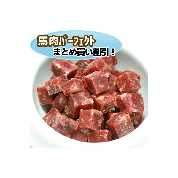 馬肉パーフェクトミンチ（角切り）1kg×12袋 【公式通販】