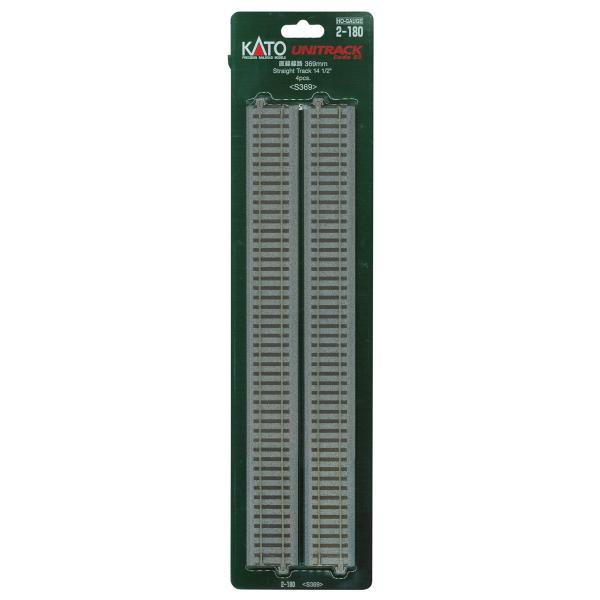 KATO HOゲージ 直線線路 369mm 4本入 2-180 鉄道模型用品