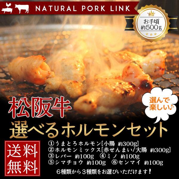 肉 黒毛和牛 牛肉 松阪牛 ホルモン 焼肉 もつ鍋 選べるホルモンセット 約500g 国産 ホルモンミックス ミノ センマイ シマチョウ レバー 赤センマイ Natural Pork Link 通販 Yahoo ショッピング