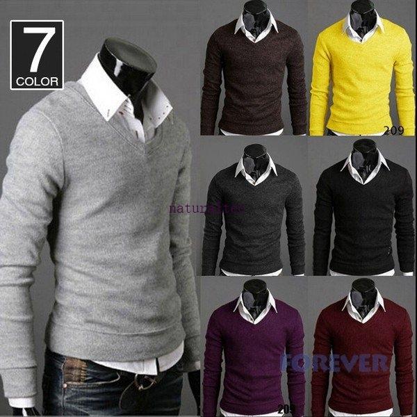 メンズ ニット セーター Vネック 薄手 セーター 春物 春服 春 無地 お兄系 Nat ナチュラルテック 通販 Yahoo ショッピング