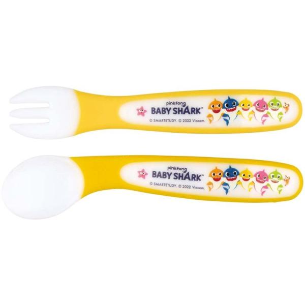 スケーター 子供用 スプーン フォーク セット ベイビーシャーク 12cm SFB2-A
