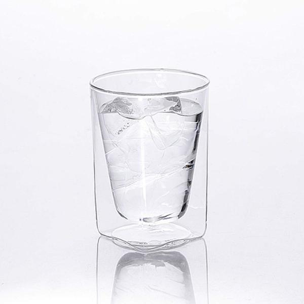 RayES(レイエス) ダブルウォールグラス RDS-002 300ml 耐熱 保冷保温 結露しにくい 食洗機対応 電子レンジ対応 RDS-