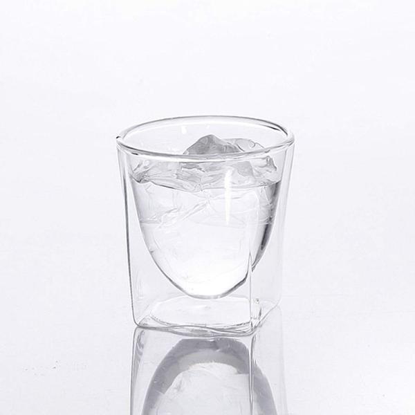 RayES(レイエス) ダブルウォールグラス RDS-004 200ml 耐熱 保冷保温 結露しにくい 食洗機対応 電子レンジ対応 RDS-
