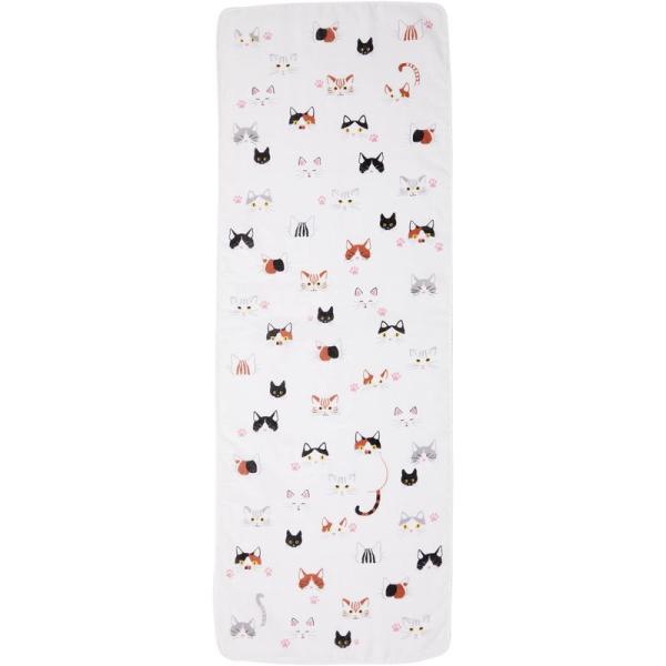 山本仁商店 ふくこい・ふんわり二重ガーゼ手拭い 福ねこ 約32×89cm