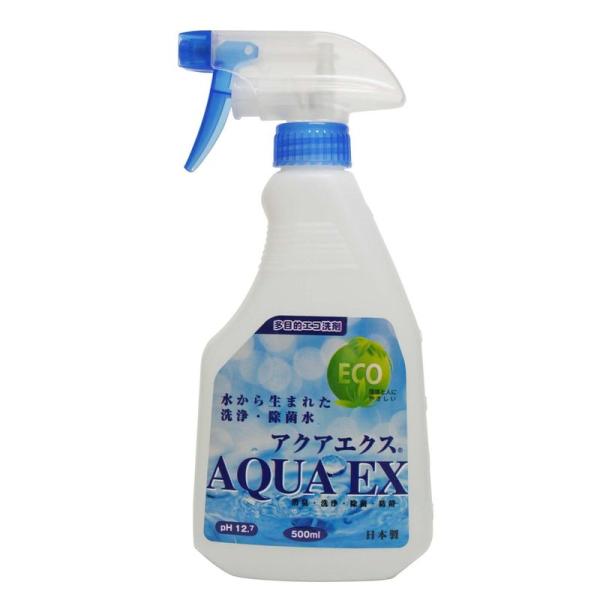 電解アルカリ水アクアエクス 多目的エコ洗剤 お試しボトル 500mL