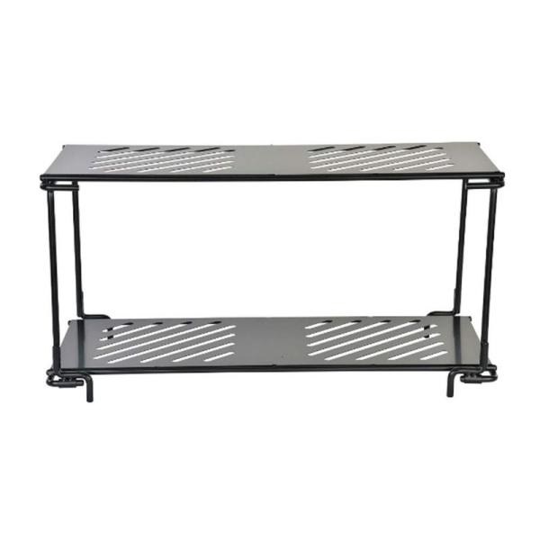 【商品名】　BM-282_アイアンラック 【商品説明】　・サイズ:約590×285×300?・付属品:収納ケース・収納サイズ:約590×285×50?・材質:フレーム・天板：鉄（カチオン電着塗装） 収納ケース：ナイロン・耐荷重:ラック1枚に...